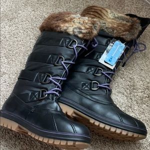 NWT Aquatherm Donatella Winter Lace Up Boots